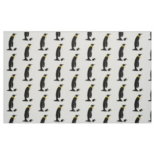 Penguin Eltern mit seinem Baby Stoff