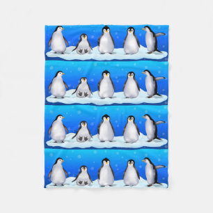 Penguin-Familie Fleecedecke