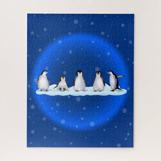 Penguin-Familie Puzzle (Vertikal)