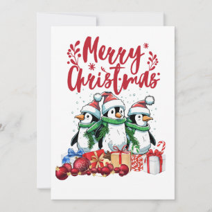 Penguin-Familie Weihnachten