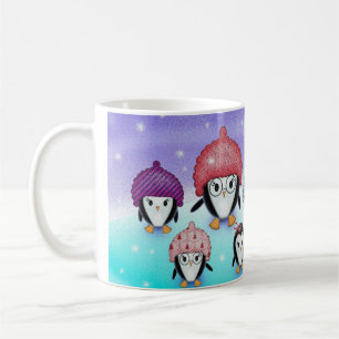 Penguin-Familien-Feiertags-Tasse Kaffeetasse