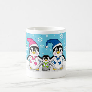 Penguin-Familien-Kaffee-Tasse Tasse