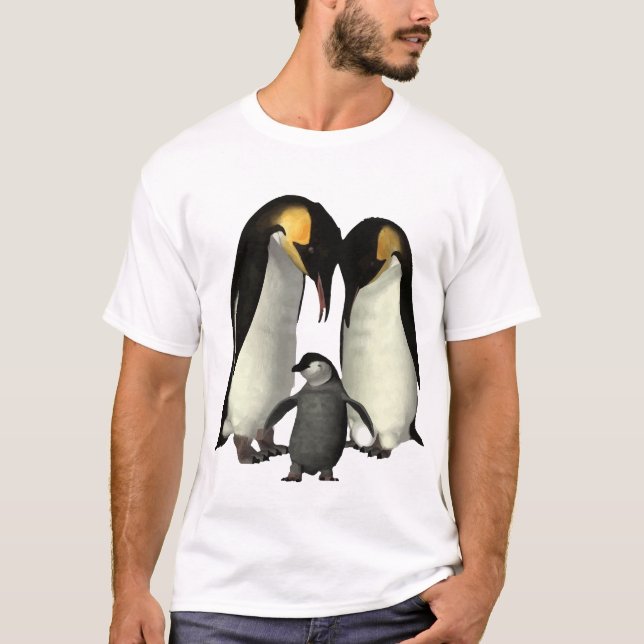 Penguin-Familien-T - Shirt (Vorderseite)