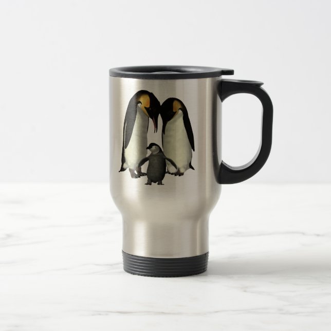 Penguin-Familien-Tasse Reisebecher (Rechts)