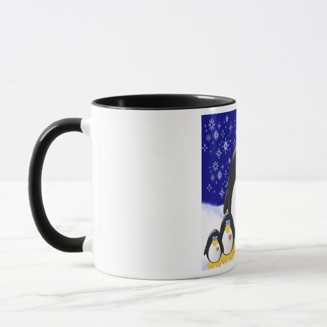 Penguin Familiengeschenk Tasse (Links)