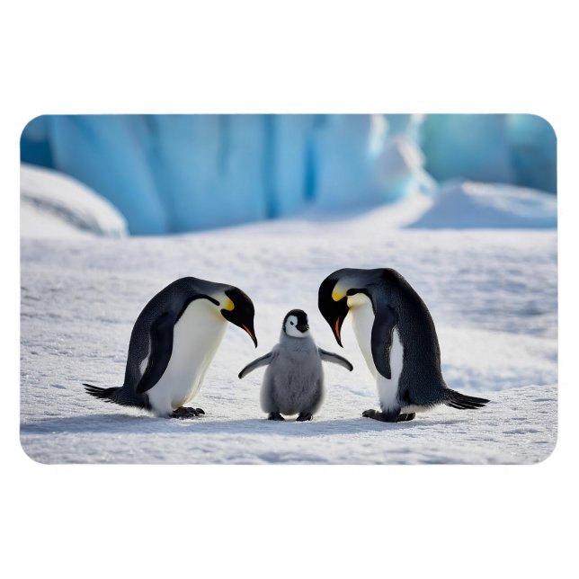 Penguin Family Magnet (Horizontal)