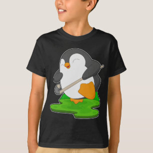 Penguin Field Hockey Hockey-Stick T-Shirt