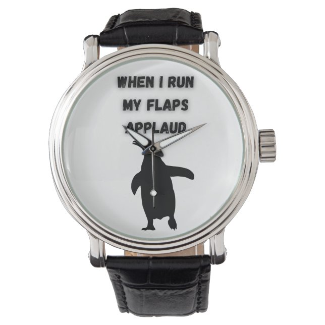 penguin flaps applaud inappropriate embarrassing armbanduhr (Vorderseite)