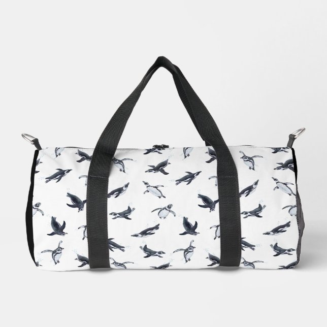 Penguin Flight Squad | Ocean Art Design Duffle Bag (Vorderseite)