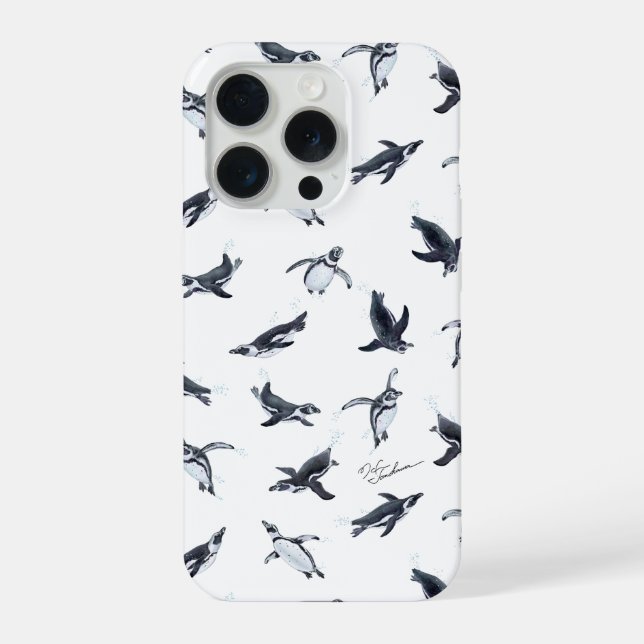 Penguin Flight Squad | Ocean Art Design iPhone Hülle (Rückseite)