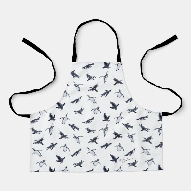 Penguin Flight Squad | Ocean Art Design Schürze (Vorderseite)