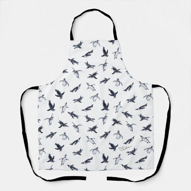 Penguin Flight Squad | Ocean Art Design Schürze (Vorderseite)