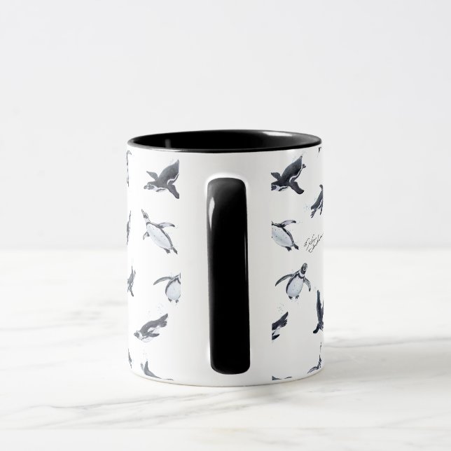 Penguin Flight Squad | Ocean Art Design Tasse (Griff)