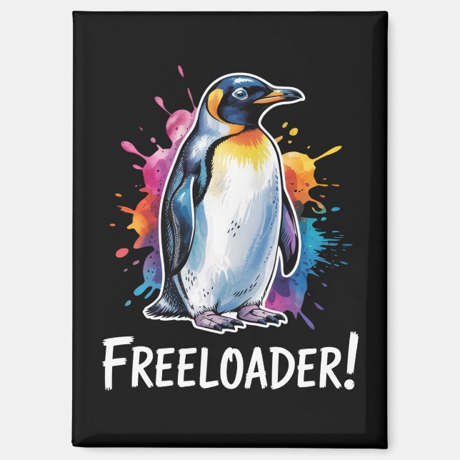 Penguin Freeloader-Residenzpolitik Magnet (Vorderseite)