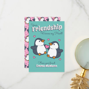 Penguin Freundschaftsklasse Zimmer Valentine Card Dankeskarte