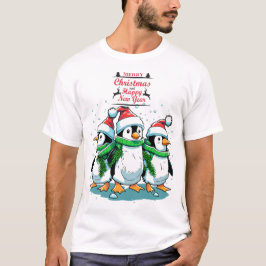 Penguin Frohe Weihnachten T-Shirt