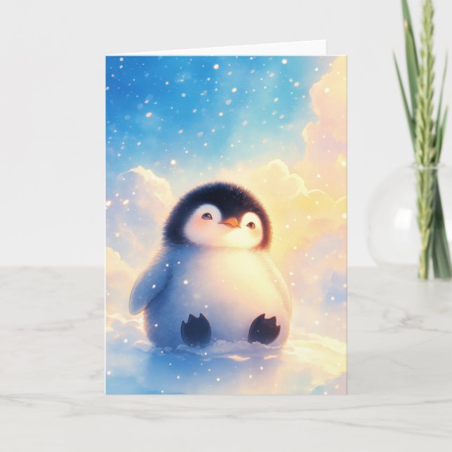Penguin Frosty Beginnings Karte (Vorderseite)