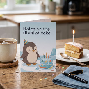 Penguin Geburtstag   Trockener Humor Benutzerdefin Karte