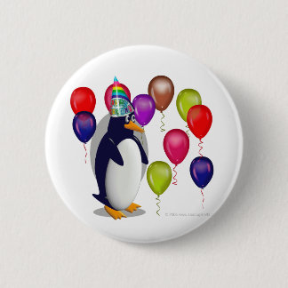 Penguin-Geburtstags-Party Button