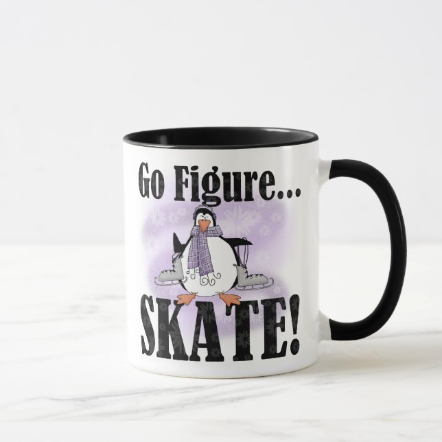 Penguin gehen Zahl Skate Tasse (Rechts)
