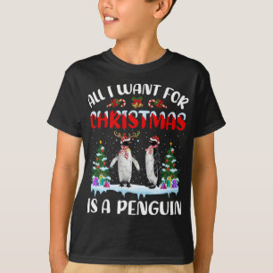 Penguin Geschenk alles, was ich zu Weihnachten Gew T-Shirt