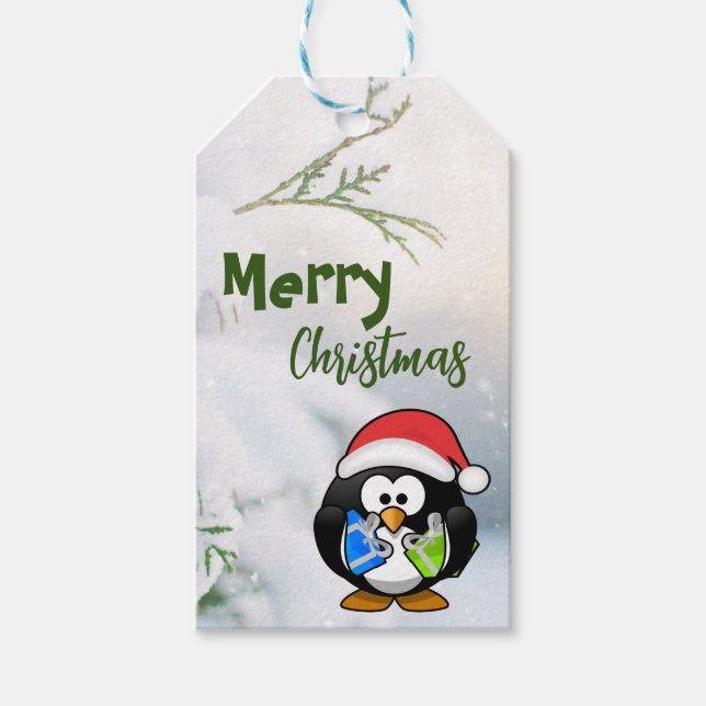 Penguin  geschenkanhänger (Vorderseite)