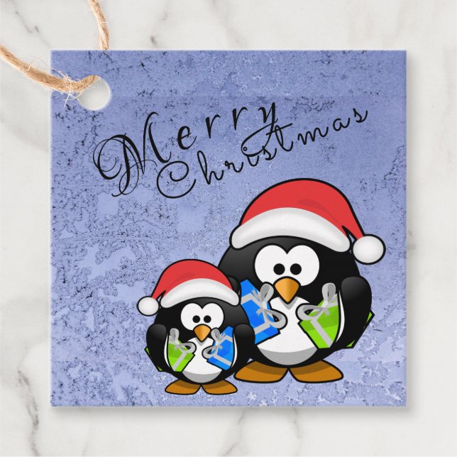 Penguin  geschenkanhänger (Vorderseite)