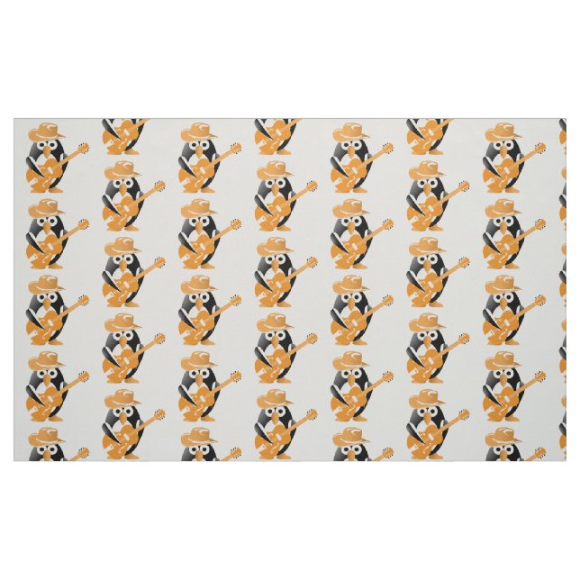 Penguin-Gitarrist Stoff (Fat Quarter (45,7 x 55,9 cm))