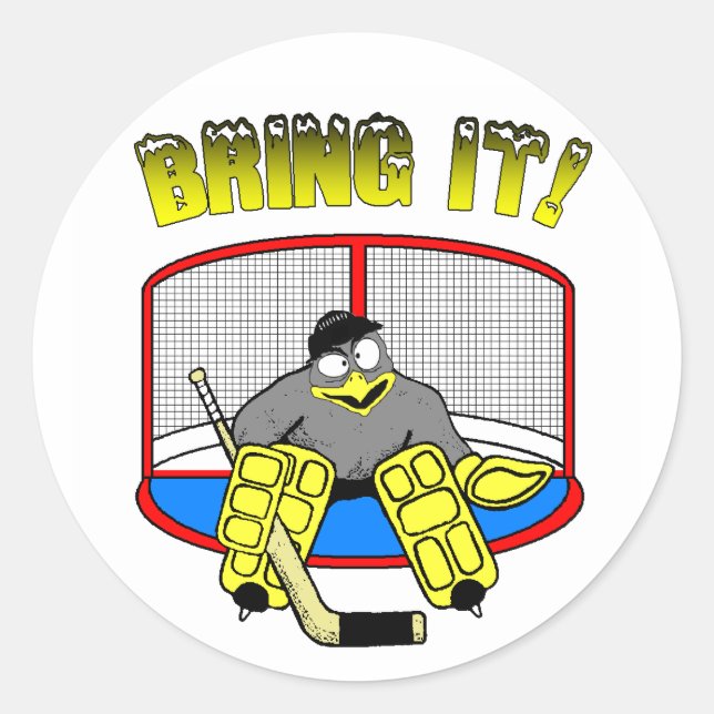 Penguin Goalie Sticker (Vorderseite)