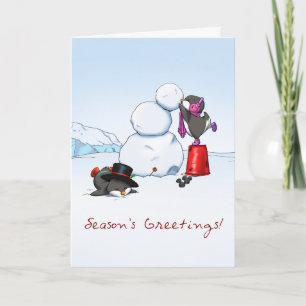 Penguin Greeting Card Feiertagskarte
