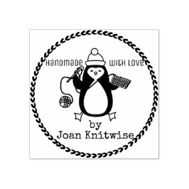 Penguin Häkelgarn Weihnachtsgarn handgefertigt von Gummistempel