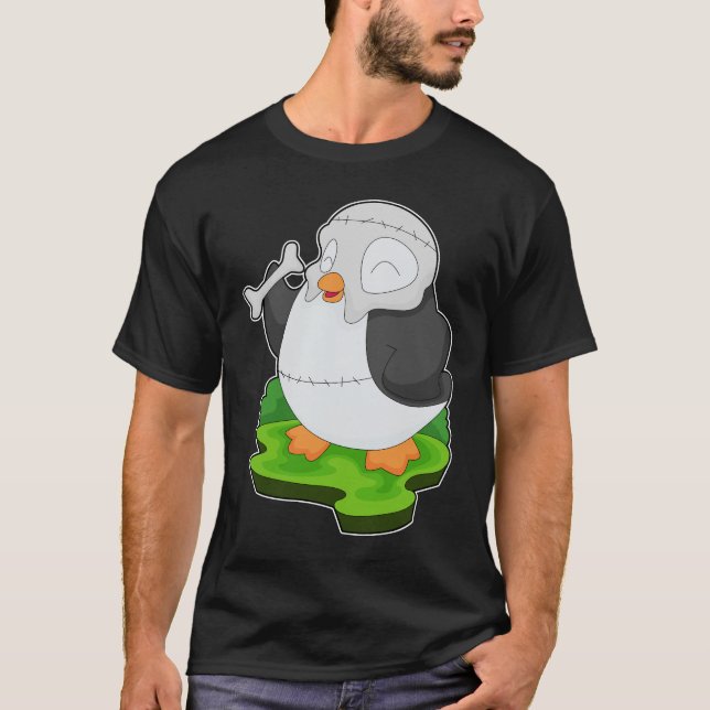 Penguin Halloween Mask T-Shirt (Vorderseite)
