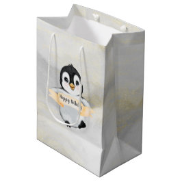 Penguin Happy Birthday Mittlere Geschenktüte