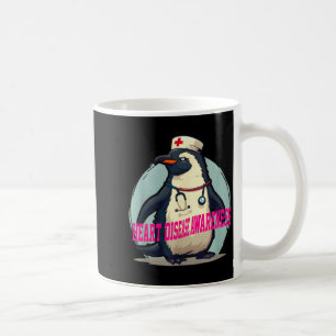 Penguin-Herz-Krankheit-Bewusstsein Medizinisch Kaffeetasse