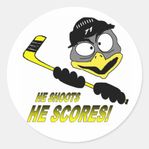 Penguin Hockey Sticker