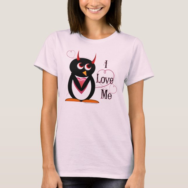 Penguin I LIEBE ICH T-Shirt (Vorderseite)
