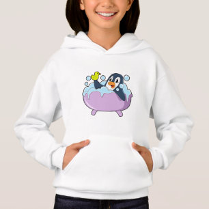 Penguin in der Badewanne mit Duck Hoodie