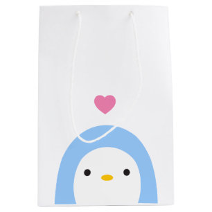 Penguin in der Liebe-Geschenk-Tasche Mittlere Geschenktüte