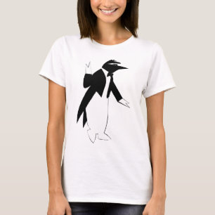 Penguin in einem Tuxedo - cool als Eis-Hipster T-Shirt