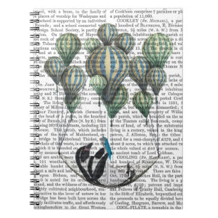 Penguin in Hammock Balloon Notizblock