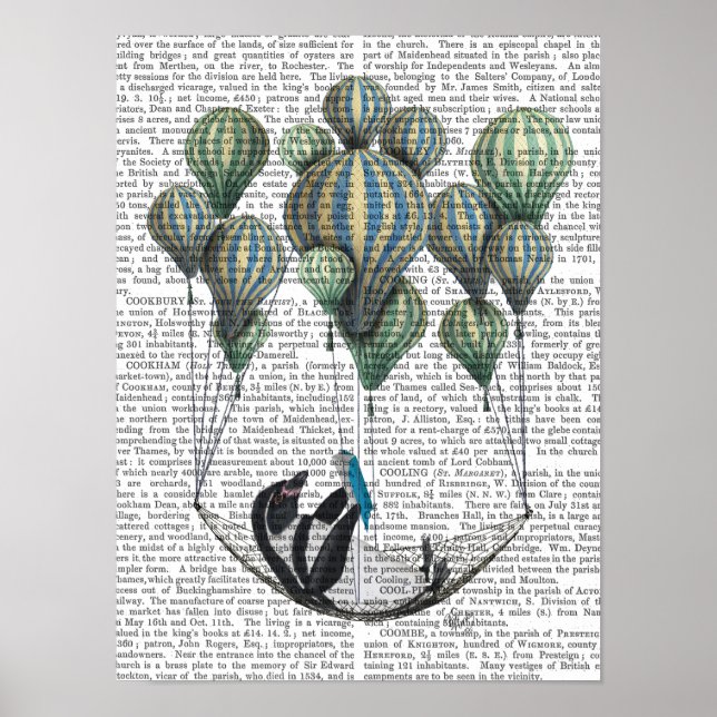 Penguin in Hammock Balloon Poster (Vorne)