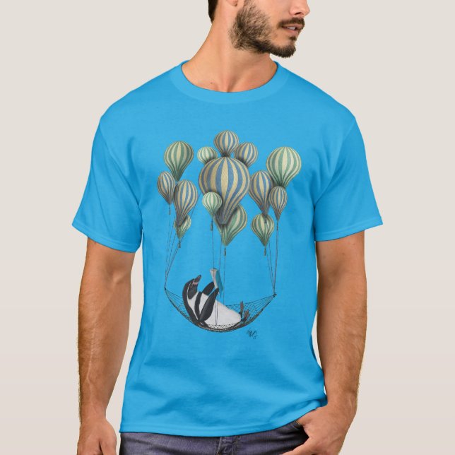 Penguin in Hammock Balloon T-Shirt (Vorderseite)