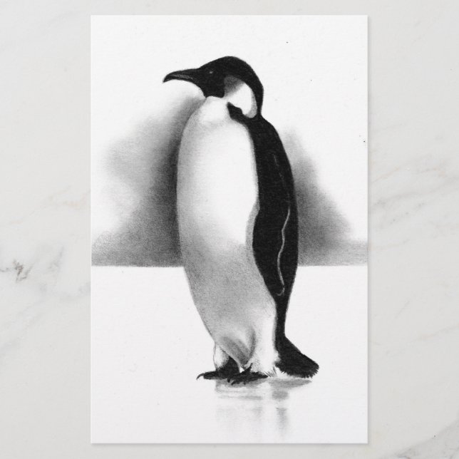 PENGUIN IN PENCIL: REALISMUS ART (Vorderseite)