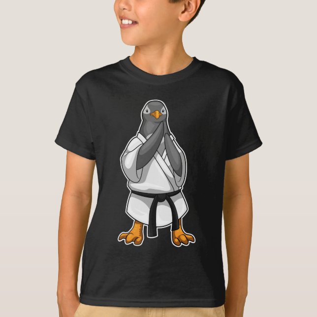 Penguin Karate Martial Arts T-Shirt (Vorderseite)