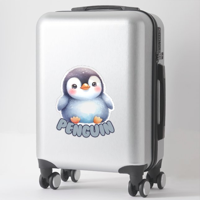 PENGUIN - KINDERZIMMER STICKER (Koffer)