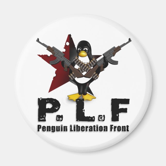 Penguin Liberation Front Magnet (Vorne)