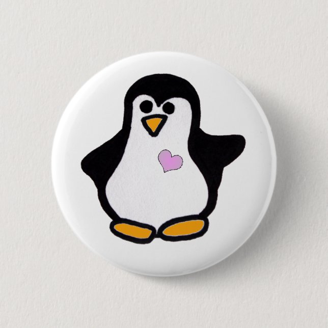 Penguin-Liebe Button (Vorderseite)