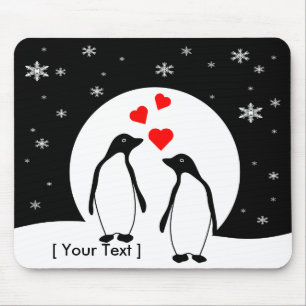 Penguin Liebe Couple Mousepad