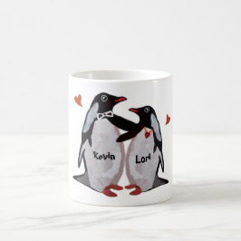 Penguin-Liebe-Paar-Tassen Tasse