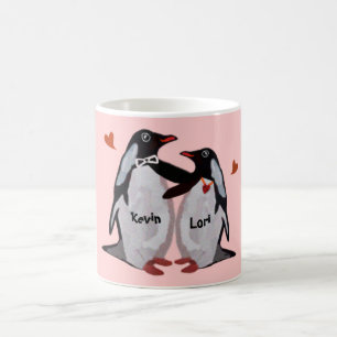 Penguin-Liebe-Paar-Tassen Tasse